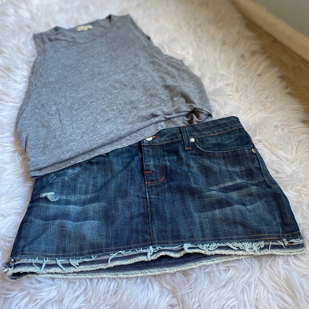 Rock & Republic Jean Denim Skirt
